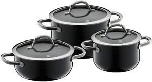 WMF TopfSet Fusiontec Inspire Silargan® Set, 3-tlg. mit Deckel 16 cm, 20 cm schw - Bild 1 von 7