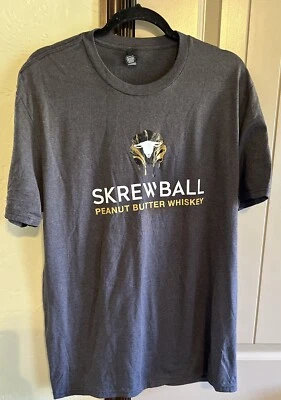 Nueva Camiseta District Talla L Screwball Mantequilla de Maní Whisky Foto 1 de 4