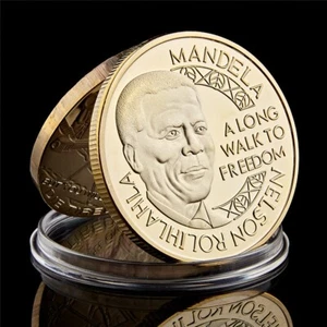 1993 The Nobel Peace Prize South Africa President Nelson Mandela Souvenir Coin - Picture 1 of 9
