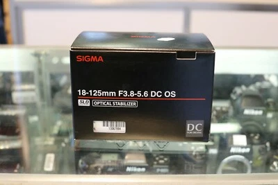 Sigma DC 18-125mm f/3.8-5.6 HSM OS AF ASP DC Lens For Nikon - Image 1 of 4