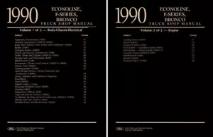 1990 Ford Truck Bronco Econoline Shop Service Repair Manual Book OEM Guide - Picture 1 of 8