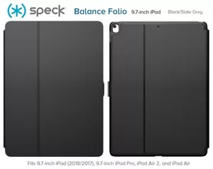 Speck Balance FOLIO for Apple iPad 9.7" (2018/2017) / Pro 9.7 /Air 2/Air - Black - Picture 1 of 1