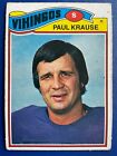 1977 Topps Mexican #125 Paul Krause Minnesota Vikings / Vikingos. Hall Of Fame