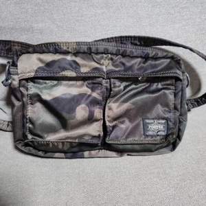 Yoshida&Co. PORTER 30th Anniversary ShoulderBag  Green Camo From Japan Used - Picture 1 of 8