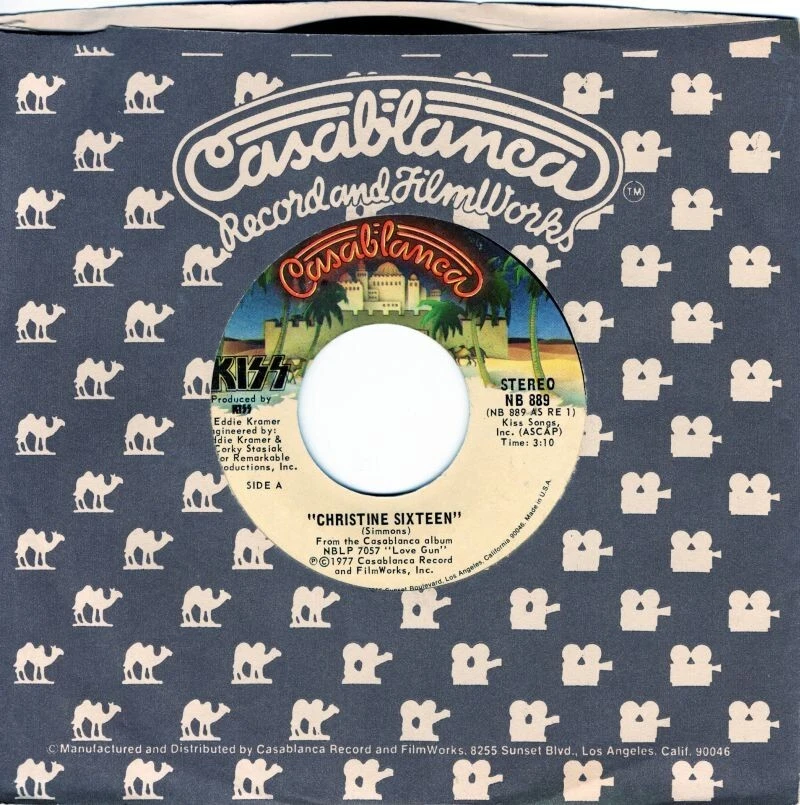 Kiss – Christine Sixteen / Shock Me 7" 45 Foto 1 de 4