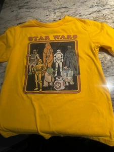 Yellow Star Wars T-Shirt Youth M - Picture 1 of 1