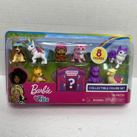 New Barbie Pets 8 Figures (10 pieces) Collective Figure Set Free Shipping! Cover