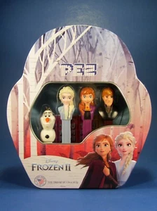 PEZ Disney Frozen II Collectible Tin Gift Set Olaf Elsa Anna Kristoff NEW - Picture 1 of 7