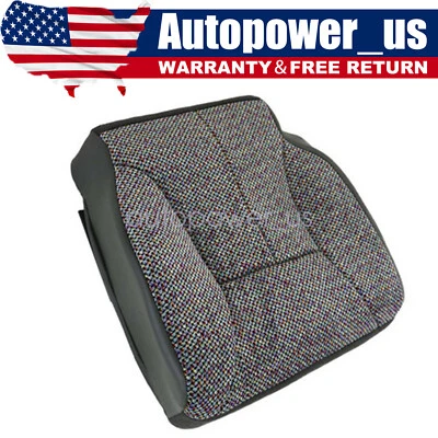 New For 1998-02 Dodge Ram 1500 2500 3500 Driver Bottom Fabric Cloth Seat Cover Foto 1 de 4