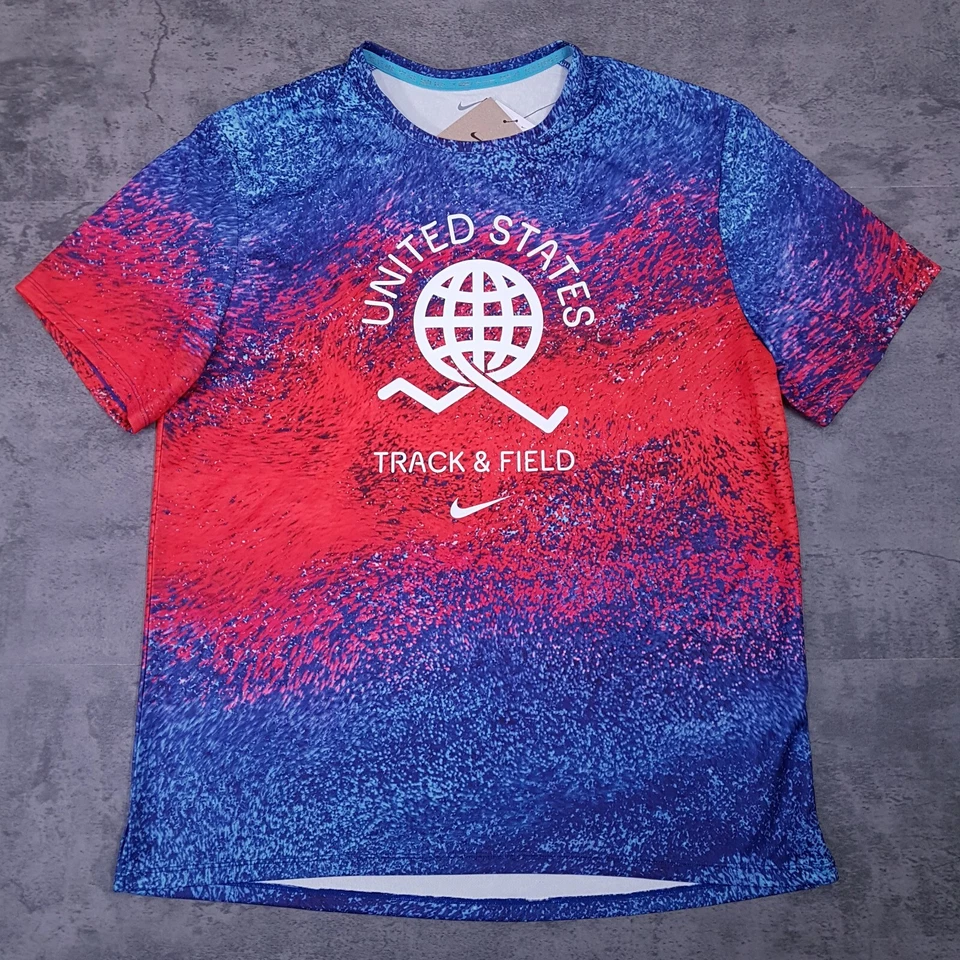 United States Track & Field Shirt Small Nike Dri Fit Team USA Olympics
