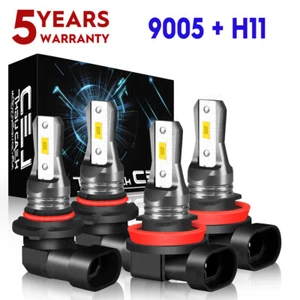 For Dodge Ram 1500 2500 3500 4500 5500 2009-2017 LED Headlight High/Low Bulbs 4X - Picture 1 of 13