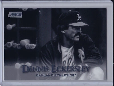 Dennis Eckersley 2019 Topps Stadium Club Black & White Parallel Oakland A's - Image 1 of 2