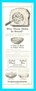1917 WWI QUAKER OATS cereal puffed wheat rice breakfast toast THE GREAT WAR - Picture 1 of 3