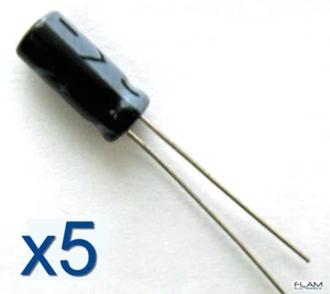 5x condensateur électrolytique 50V 0,22uF / Aluminium Radial Capacitor 11 x 5mm - Bild 1 von 2