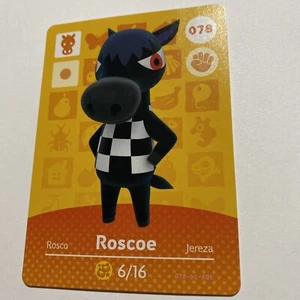 Roscoe Amiibo Karte #078 Animal Crossing New Horizons nie gescannt *neuwertig* - Bild 1 von 1