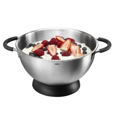 Rührschüssel MESCO Edelstahl Antirutsch Salat Schüssel Teigschüssel Silikon Teig - Bild 1 von 4