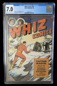 Whiz Comics #70 CGC 7.0 C/OW PGS Fawcett Pub. Otto Binder and Basil Wolverton - Picture 1 of 6