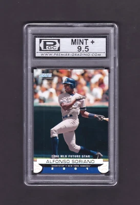 2001 Stadium Club #182 Alfonso Soriano [FS] - PGC 9.5 [Mint+] - Image 1 of 2