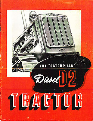 CaTeRPiLLaR Diesel D-2 TRACTOR 1938 Ad - Reprint • 13.98$