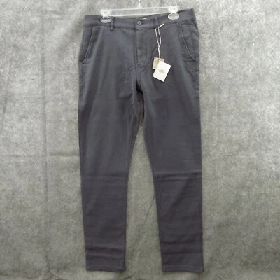 Faherty Men's Chino Pants 32 Navy Cotton Stretch Terry Straight Leg 4 Pocket New - Image 1 of 4