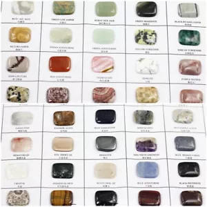 Piedra preciosa muestra roca hoja de nombre barro rojo jaspe limón jade, ópalo de cuarzo 50 piezas - Imagen 1 de 10