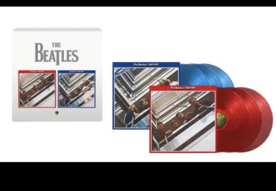 THE BEATLES 1962-1966 & 1967-1970 RED & BLUE COLORED VINYL 6LP BOX SET NEW - Image 1 of 4