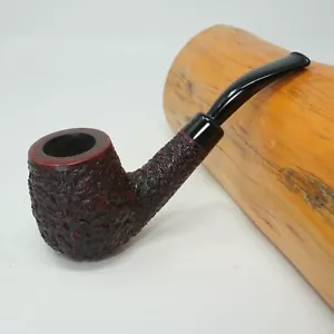 Pipa da fumo tabacco Radice Rind 41 rusticata biliardo/a mano libera Briar - Foto 1 di 19