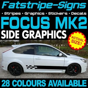 passend für Ford Focus MK2 GRAFIK AUFKLEBER STREIFEN AUFKLEBER TITAN X ZETEC ST RS - Bild 1 von 2