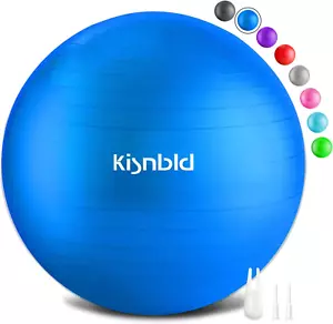 Exercise Ball, Extra Thick Yoga Ball for Workout Pregnancy Stability, 4 Sizes An - Picture 1 of 12