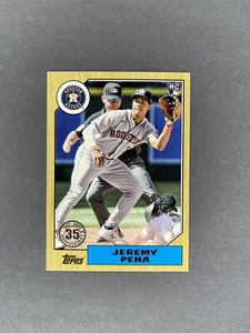 2022 Topps Update Series - 1987 Topps Baseball #87TBU-23 Jeremy Pena Rookie RC - Picture 1 of 2