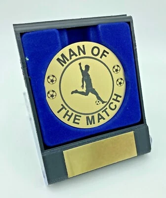 SPA TROPHIES Trofeo Uomo Della Partita Premio Calcio Argento Oro INCISIONE OMAGGIO Obiettivo