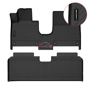 Fits For 23-25 Genesis GV60 3D Molded Black Floor Mat Carpet TPE 3PCS w/ Sport - Picture 1 of 3