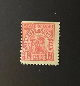 Utah State Revenue - 1-1/5 cents pink-red Cigarette Tax #C3 - OG - MNH - UT - Picture 1 of 1