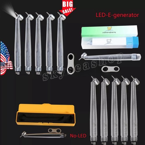 Dental (LED Egenerator) 45° Degree Surgical High Speed Handpiece 4Hole