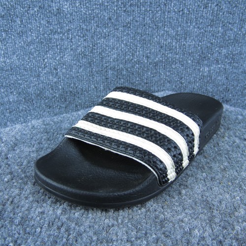 Adidas Scarpe Slide Ragazzo Sandalo Nero Sintetico Slip On Taglia Y 4 Medium