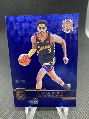 2021-22 Panini Donruss Elite Jordan Poole Blue #69 /99 75h - Image 1 of 2