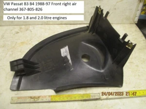 VW Passat B3 B4 1988-97 Front right air channel 357-805-826 - Bild 1 von 3