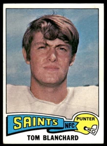 1975 Topps #296 Tom Blanchard New Orleans Saints - Bild 1 von 2