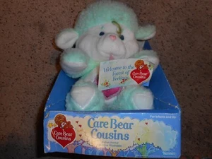 Care Bear Cousins Gentle Heart Lamm Vintage 1984 Kenner Plüsch 13 Zoll Neu im Karton mit Etikett - Bild 1 von 8