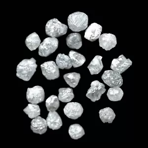 Diamante grezzo sfuso 1,00 CT 12 PZ diamante naturale grigio grezzo circa 2 mm - Foto 1 di 7
