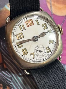 UnBranded Mens Vintage Military World War One Trench Watch One Red 12 On Nato - Picture 1 of 21