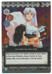 Sesshomaru Silent Warrior Inuyasha TCG #92 Foil Rare Shimei Card CCG 1st Edition - Picture 1 of 2