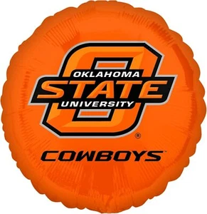 Oklahoma State Cowboys NCAA Sports Party Decoration 18" Round Mylar Balloon - Picture 1 of 1