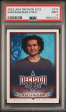 Sam Bankman-Fried 2022 Leaf Decision #213 High Number Rookie Card RC SP PSA 9