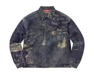 Giacca camionista Supreme Archive Denim Jacquard Blu XL - Foto 1 di 5