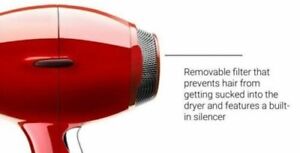 Elchim 8th Sense Hair Dryer (Red Replacement Filter Only )  