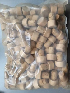 Korken Flaschenkorken 100 Stück mit Holzdeckel neu OVP - Bild 1 von 5
