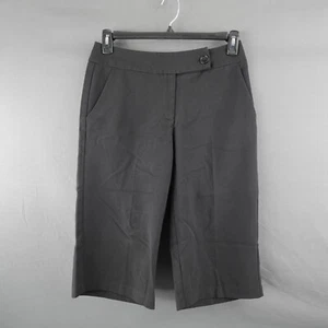 Dressbarn Womens Skimmer Capris 6 Black Career Office Dressy Academia Minimal - Picture 1 of 9