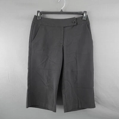 Dressbarn Skimmer Feminino Capris 6 Preto Carreira Escritório Dressy Academia Mínima - Imagem 1 de 4