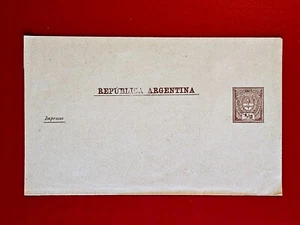 ARGENTINA 1889 1/2 CENTAVO PREFRANKED COVER POSTAL STATIONERY D51 - Bild 1 von 2